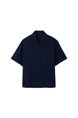 Pyjamaskjorta i denim