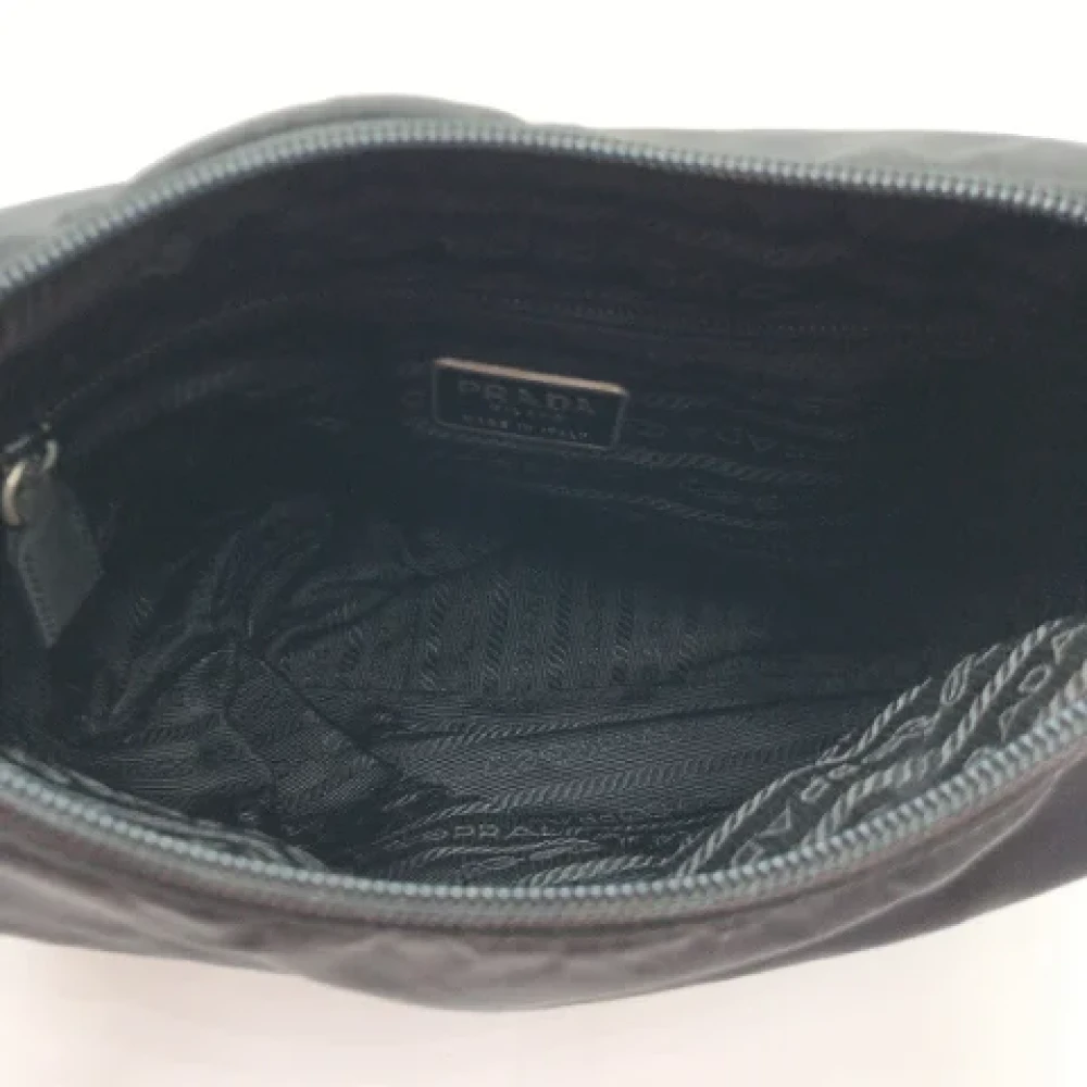 Prada Vintage Pre-owned Canvas handbags Black Dames