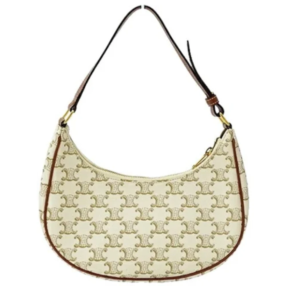Celine Vintage Pre-owned Fabric celine-bags White Dames