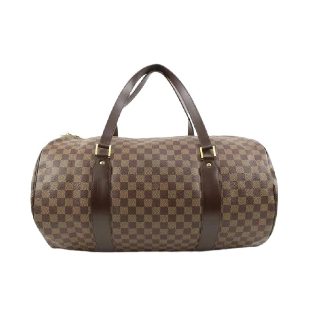 Louis Vuitton Vintage Canvas LV Väskor, Begagnade, Tillverkade i Frankrike Brown, Dam