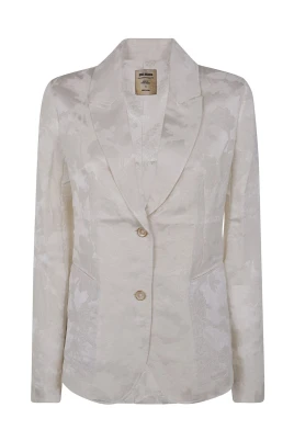 Two-Button Damask Blazer