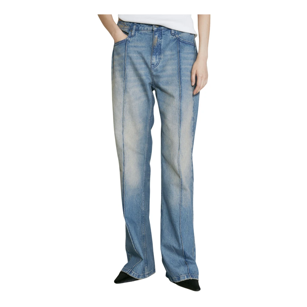 Guess Usa Women's Blue Stained Flared Jeans - Woman Jeans 30 - Image 2