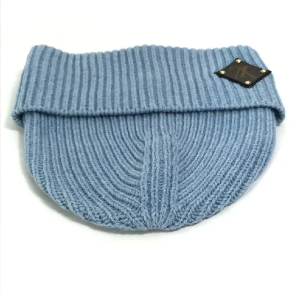 Louis Vuitton Vintage Pre-owned Wool hats Blue Dames