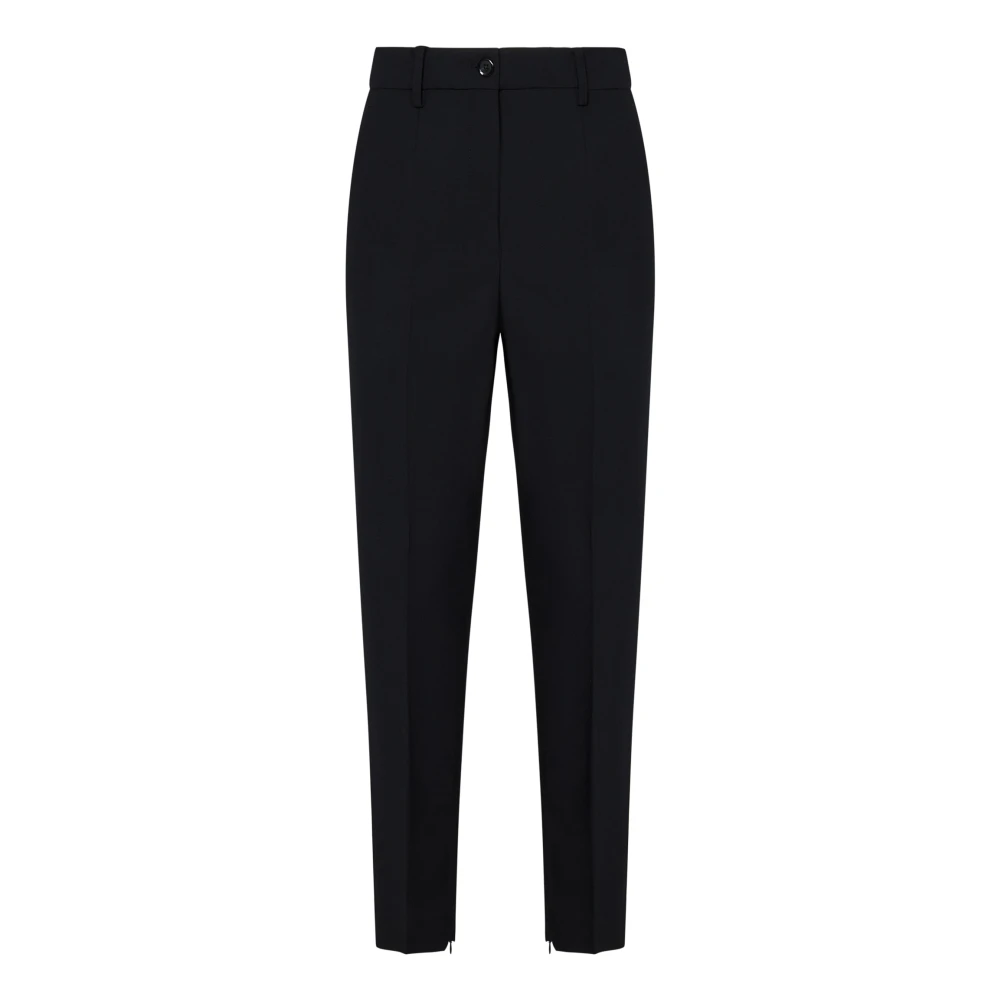 Pinko Zwarte Wollen Broek Elegant Stijlvol Black Dames