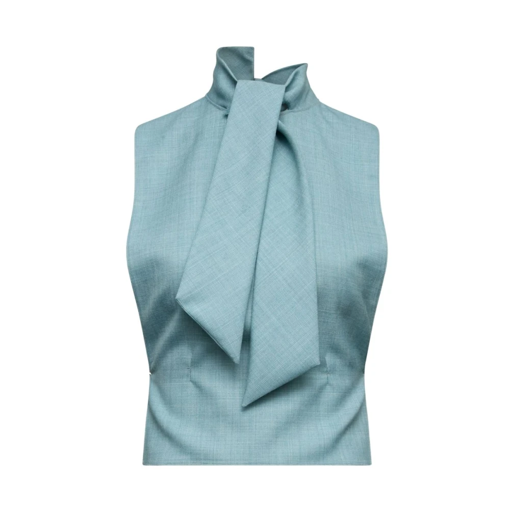 Mm6 Maison Margiela Mujer Azul Blusas Y Camisas, Talla: M