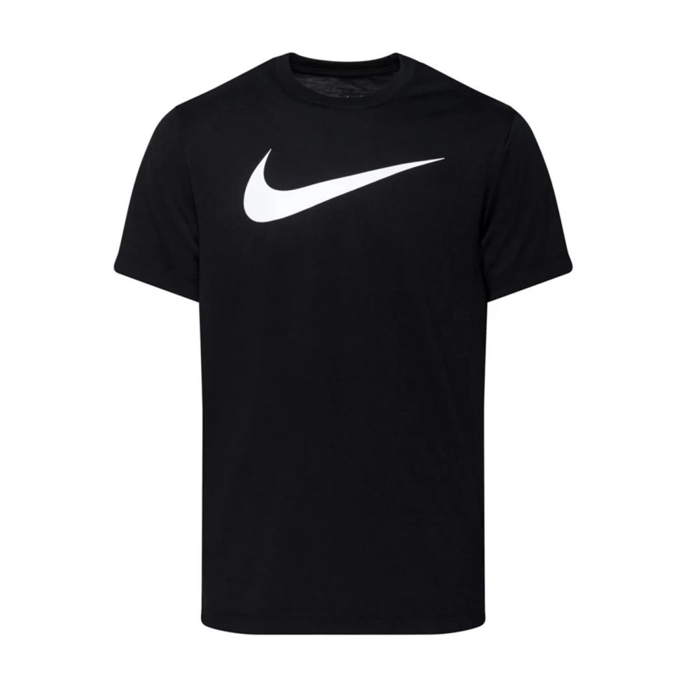 Nike Men's Black Printed Short Sleeve Round Neck T-Shirt