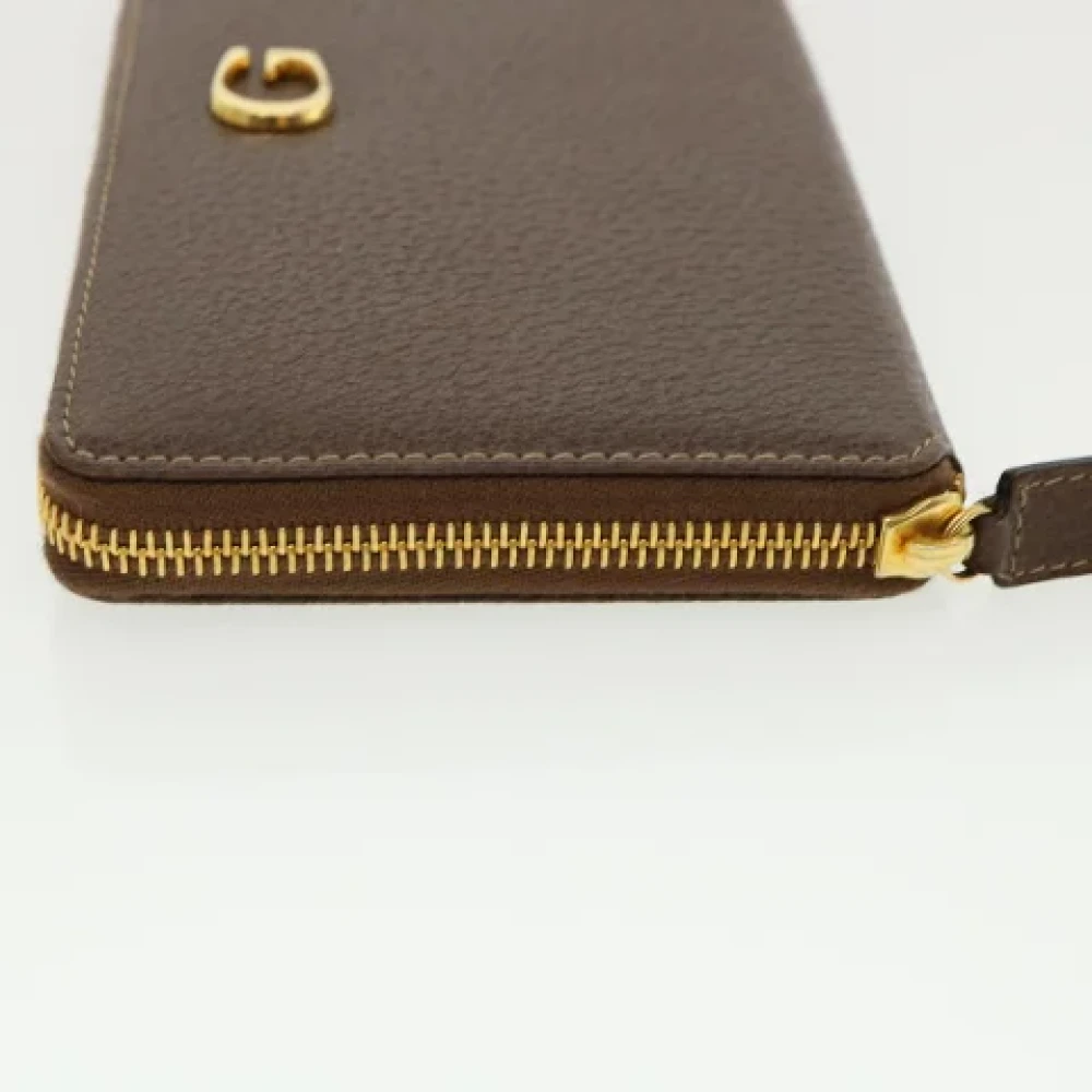 Gucci Vintage Pre-owned Leather wallets Brown Dames