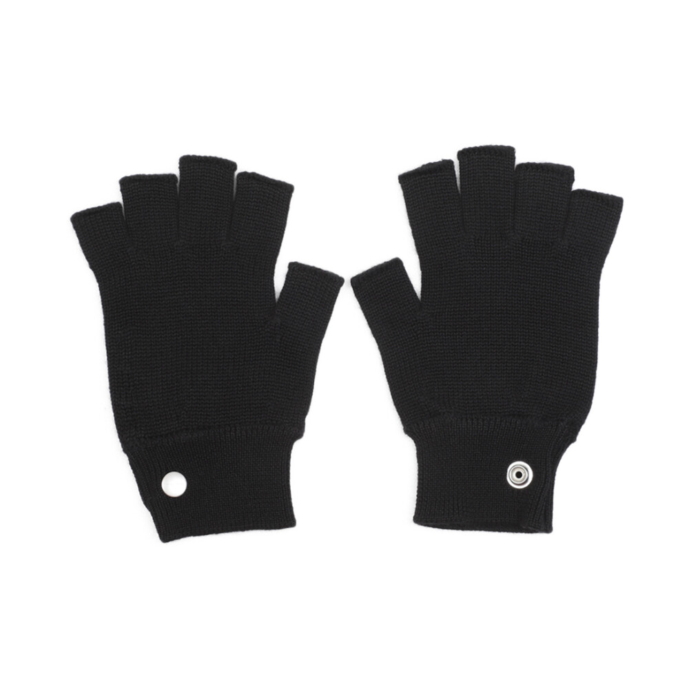 小物 Rick Owens MITTENS Short Ribcuff Gloves in Black – SVRN