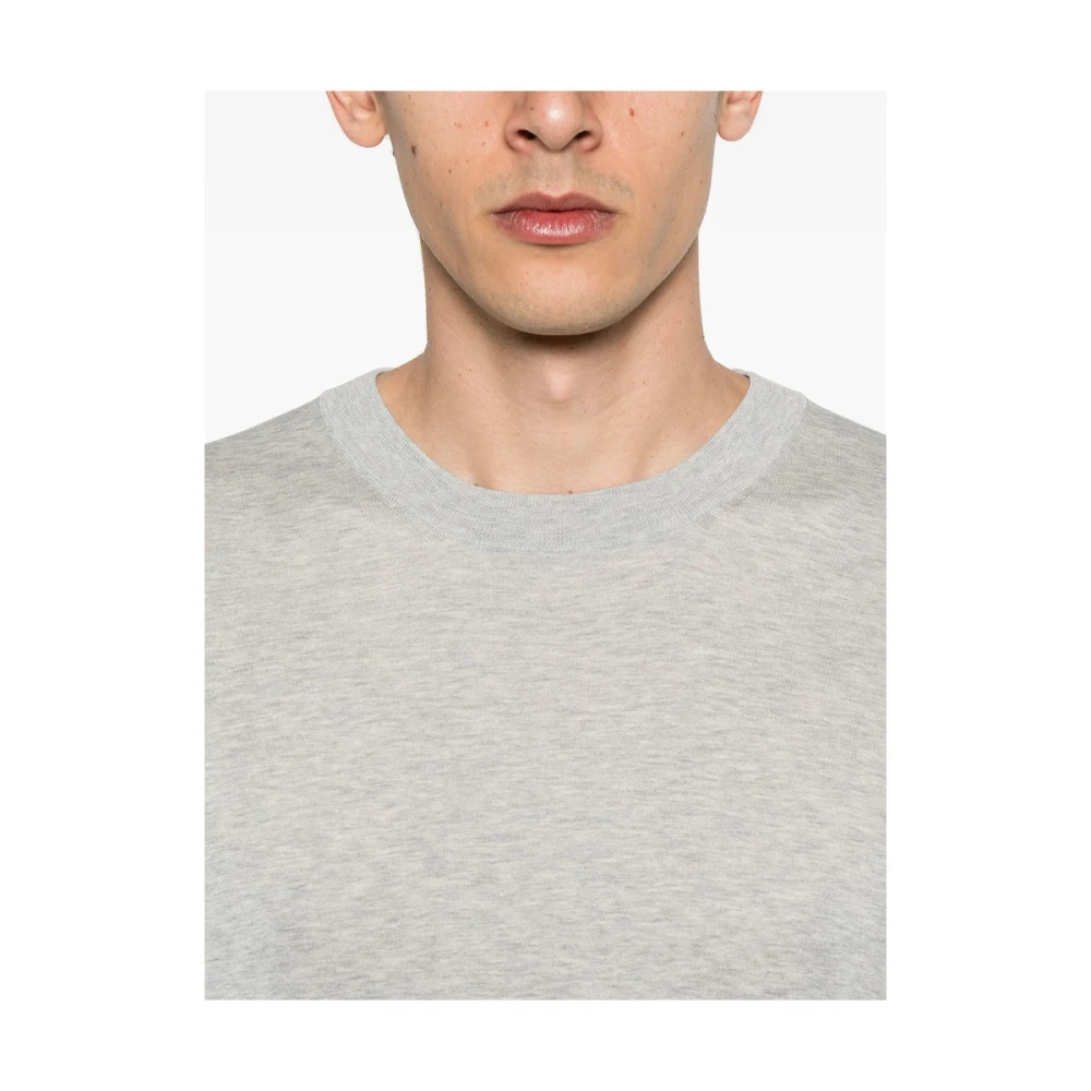 BRUNELLO CUCINELLI Grijze Crew Neck Sweater Gray Heren