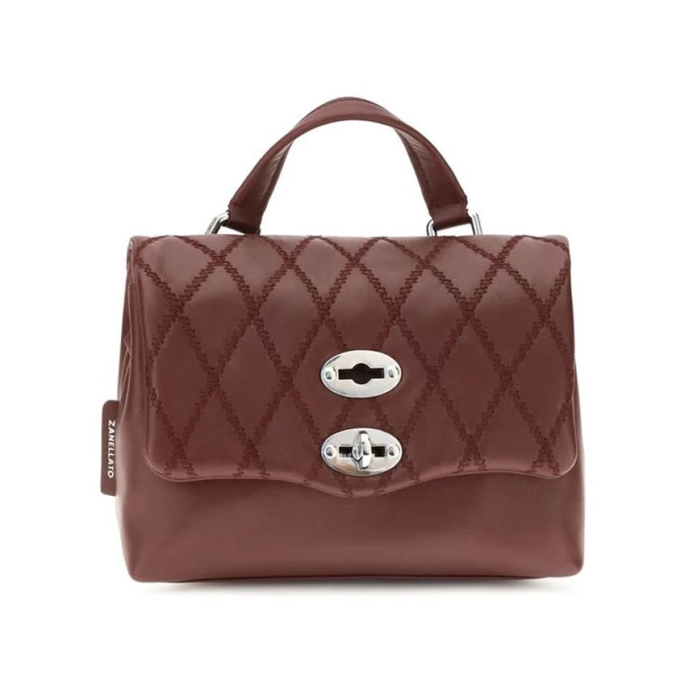 Zanellato , Handbags, Female, Brown, One Size, Postina Tramè - Image 3