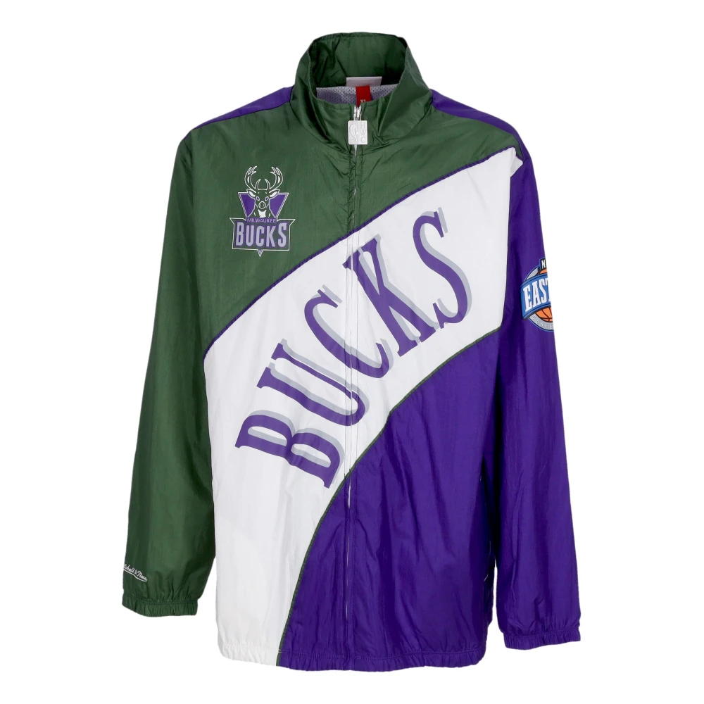Mitchell & Ness NBA Gebogen Retro Windbreaker Jas Multicolor Heren