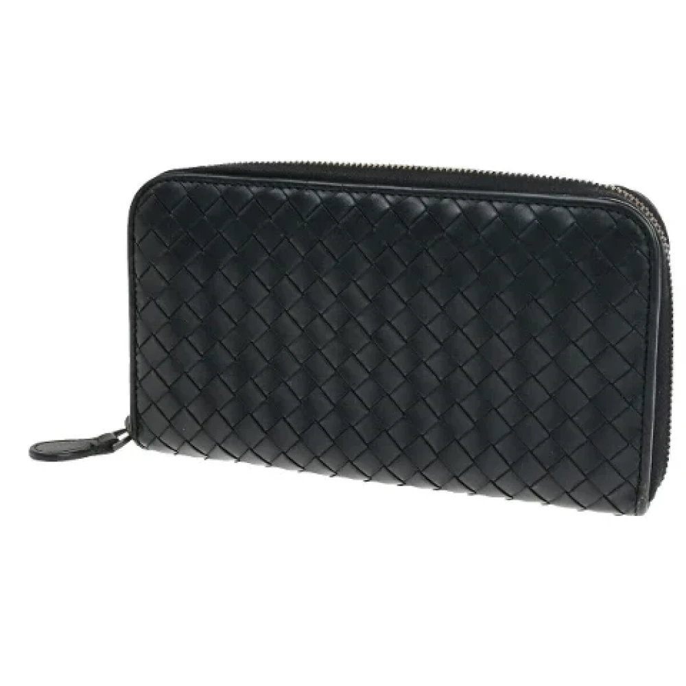 Bottega Veneta Vintage Pre-owned Leather wallets Black Dames