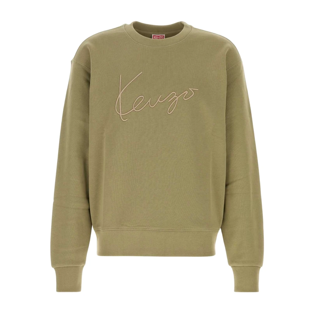 Kenzo Men's Green Signature Sweatshirt - Sweatshirts - S - Sweatshirts & Hoodies
