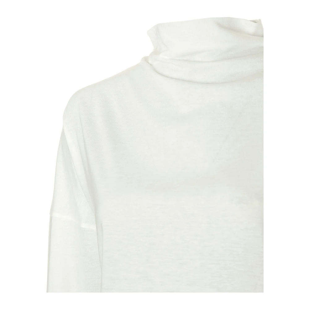 drykorn Relaxed Fit Longsleeve met V-hals White Dames