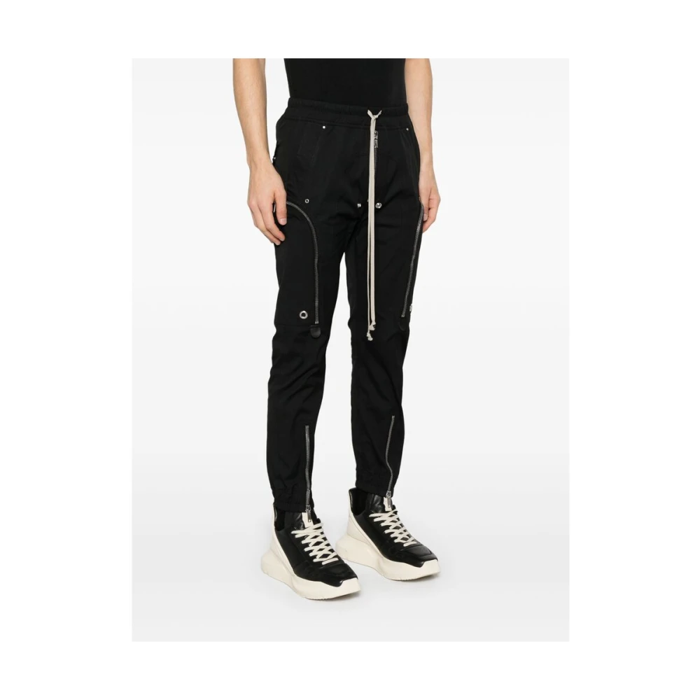 Rick Owens Zwarte elastische trekkoord taille broek Black Heren