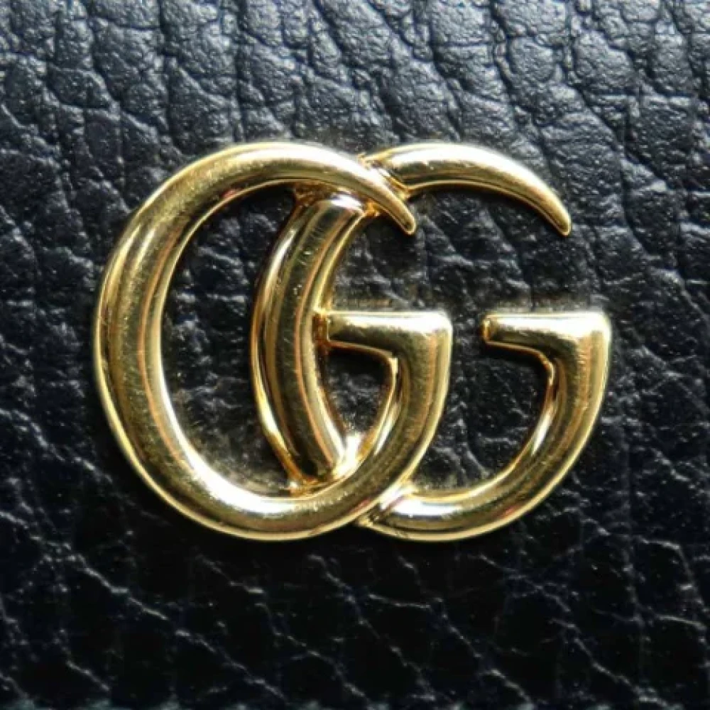 Gucci Vintage Pre-owned Leather wallets Black Dames