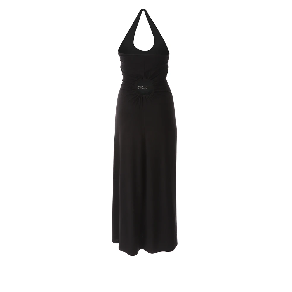 Karl Lagerfeld Een Schouder Strandjurk Black Dames