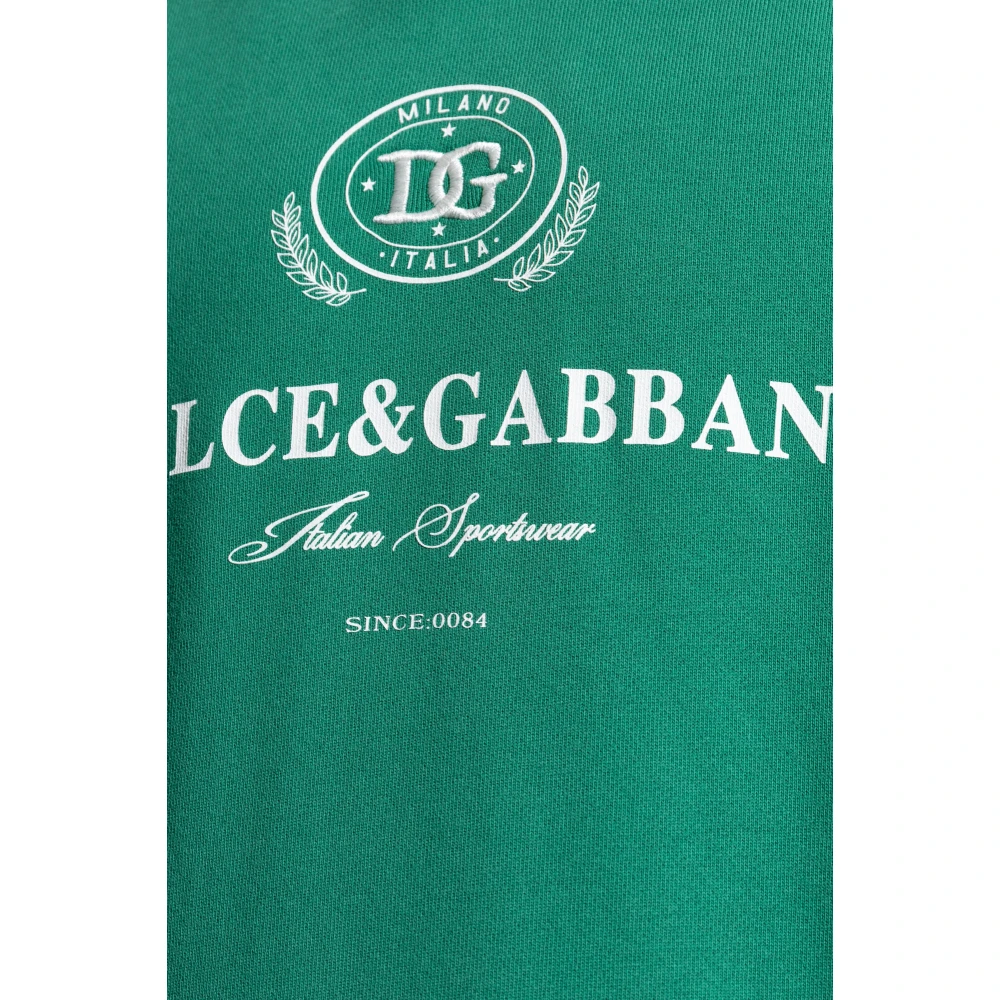 Dolce & Gabbana Hoodie Green Heren