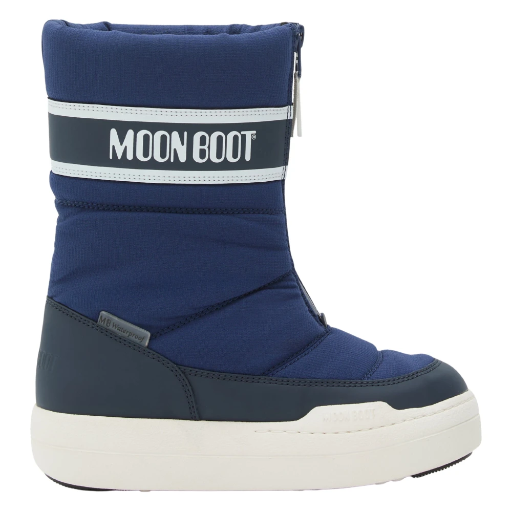 Moon Boot Unisex Kids Blue Junior Park Zip High Boots - Kids Boots - 36 Eu - Kids