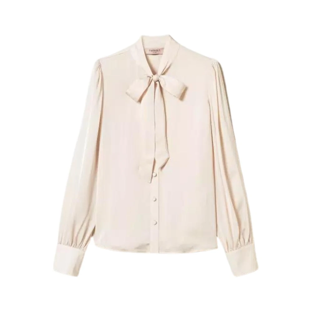Twinset Beige Basic Shirt - Female - Shirts - Xl - Blouses & Shirts