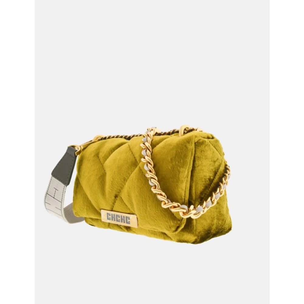 Carolina Herrera Velvet Bimba 9 Elegante Moderne Tas Green Dames