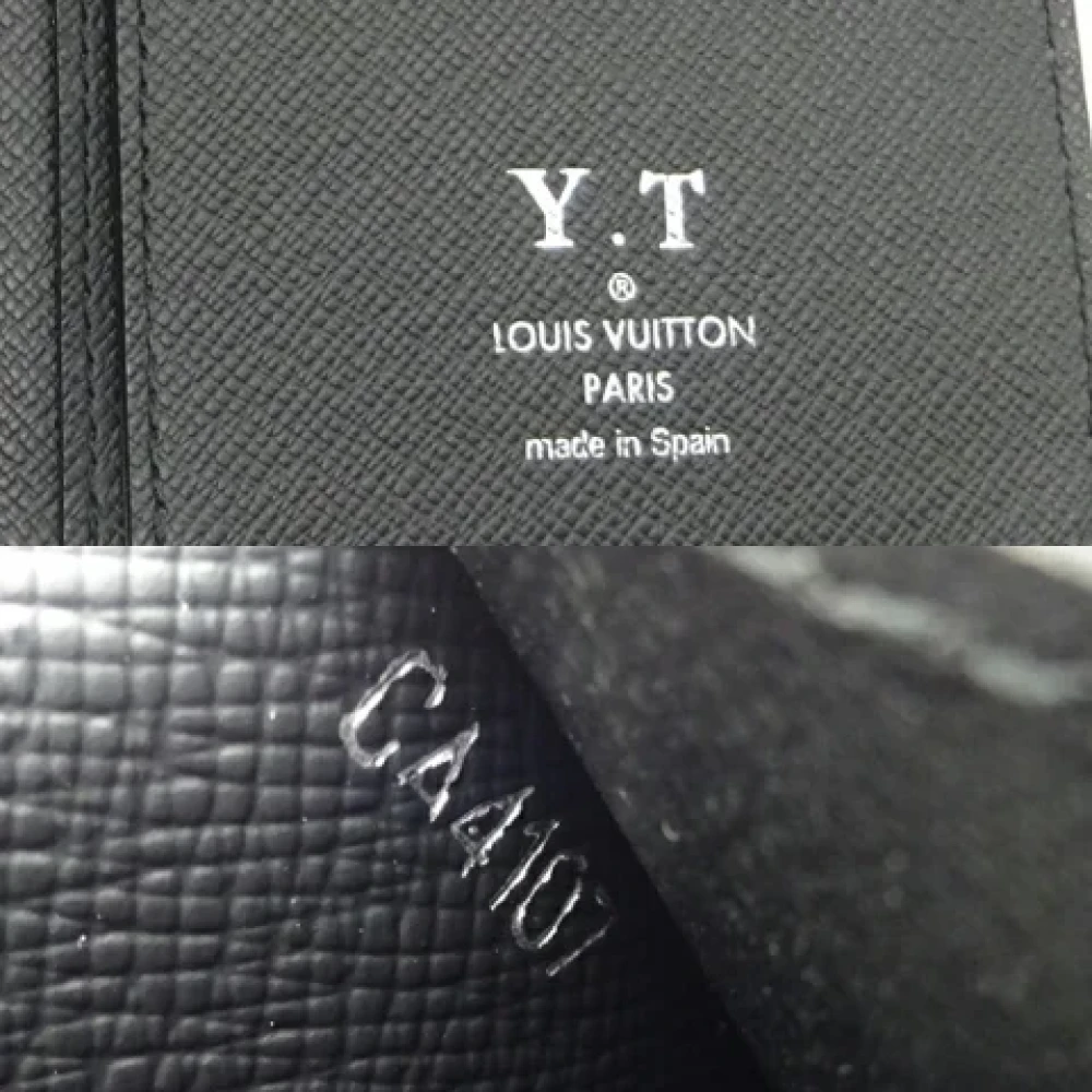 Louis Vuitton Vintage Pre-owned Leather wallets Black Dames