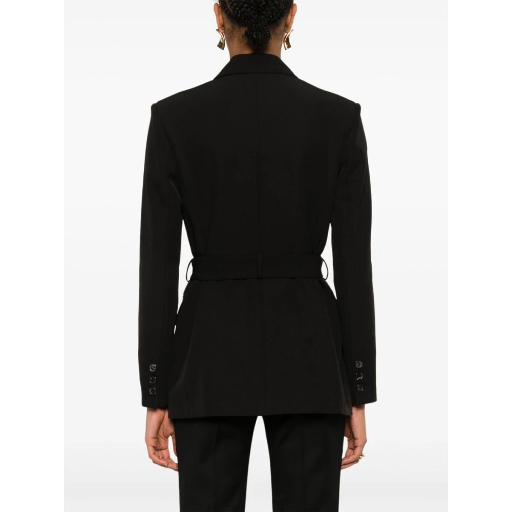 Ermanno Scervino Dubbelborstig Zwarte Blazer Black Dames