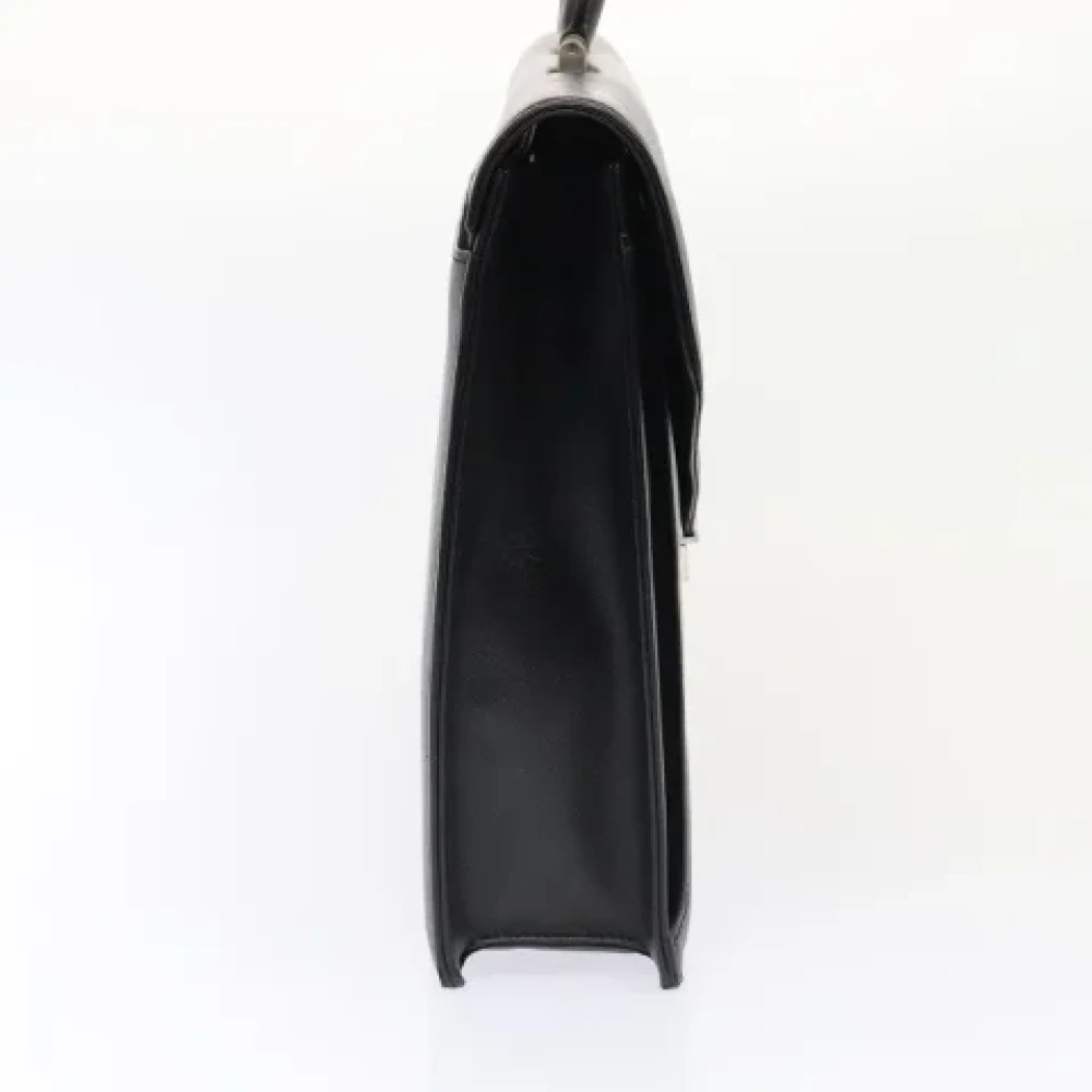 Burberry Vintage Pre-owned Leather handbags Black Dames