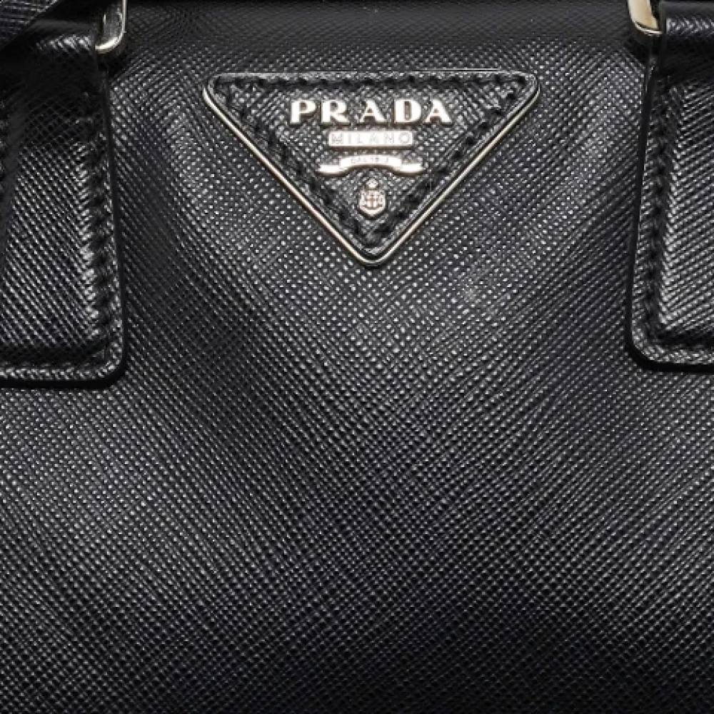 Prada Vintage Pre-owned Leather prada-bags Black Dames