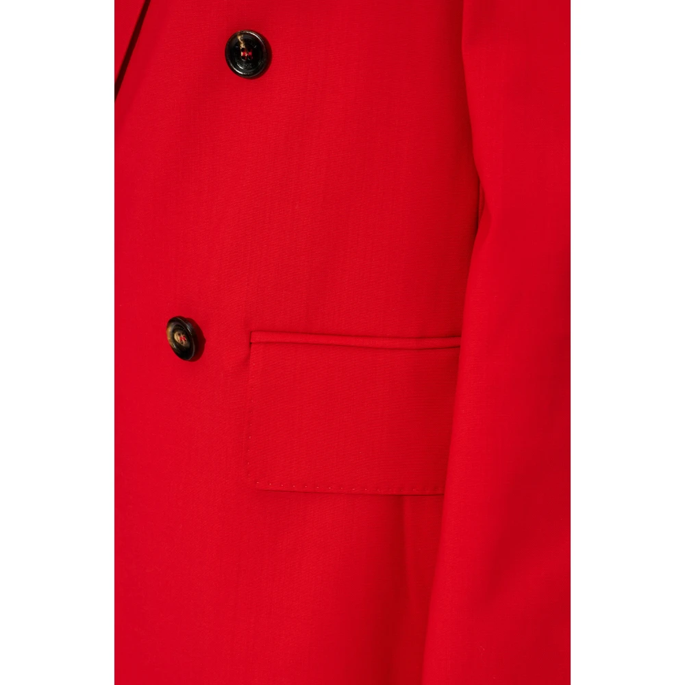 Max Mara Dubbelbreasted jas Nebbie Red Dames