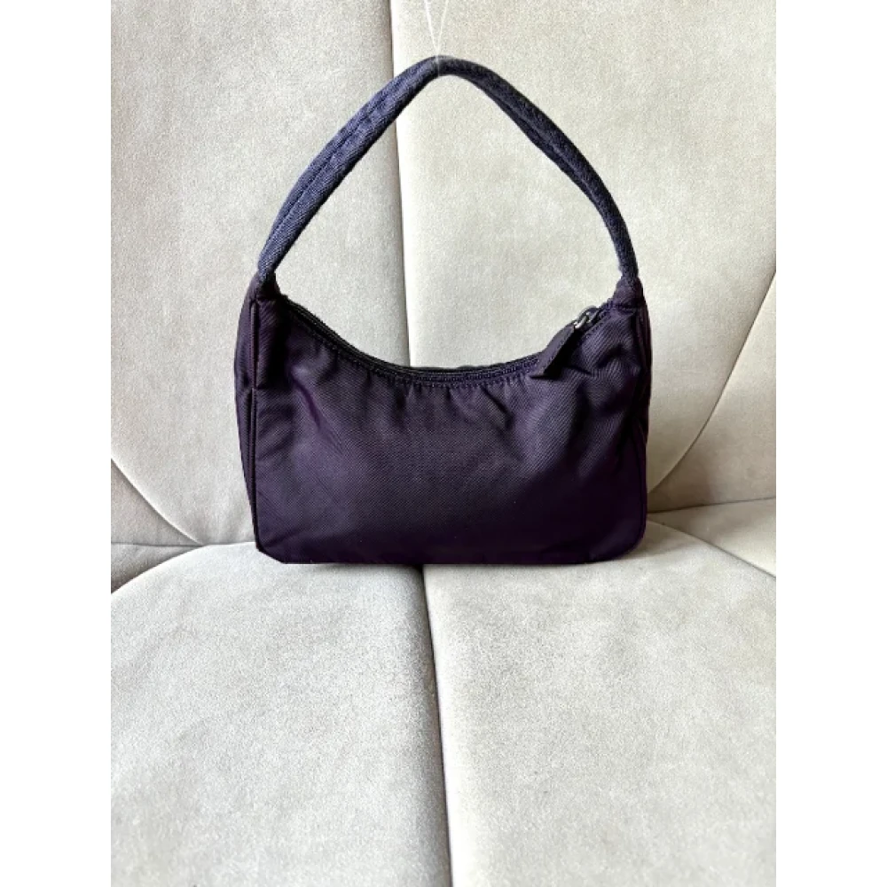 Prada Vintage Pre-owned Leather prada-bags Purple Dames
