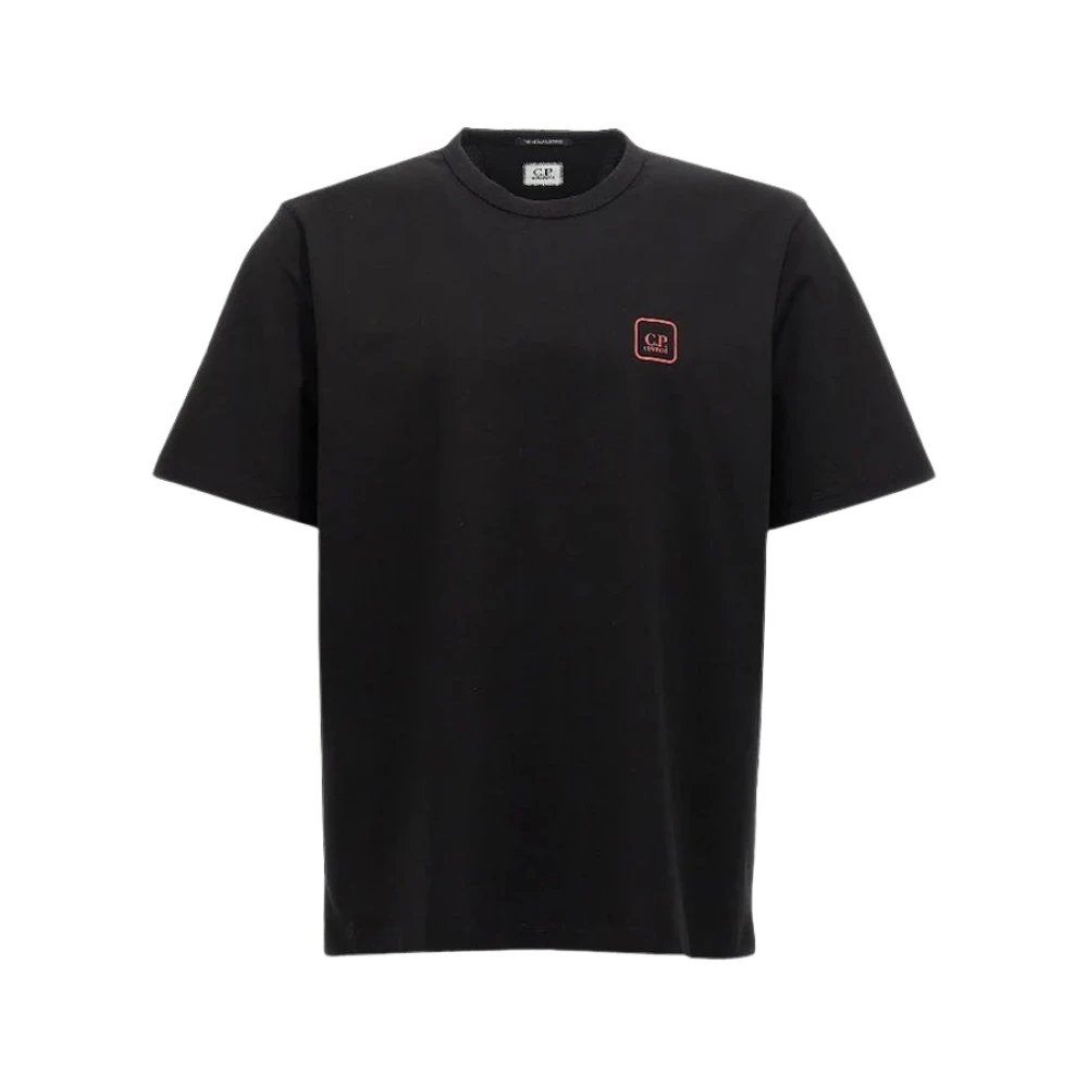 C.P. Company Zwart Katoenen T-Shirt Regular Fit Black Heren