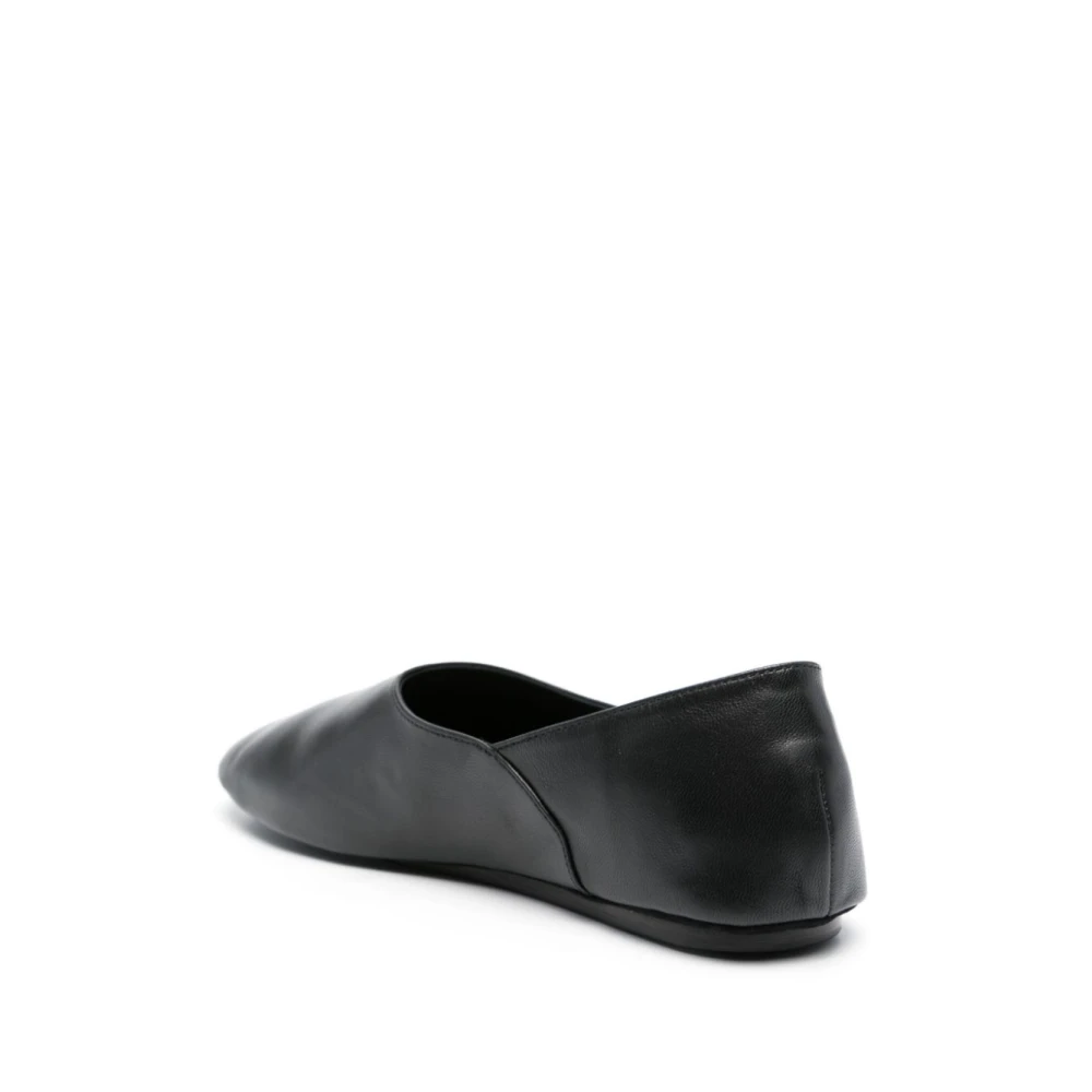 Jil Sander Zwarte platte schoenen voor dames Black Dames