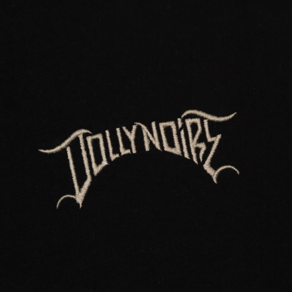 Dolly Noire Zwart T-shirt met letters en korte mouwen Black Heren