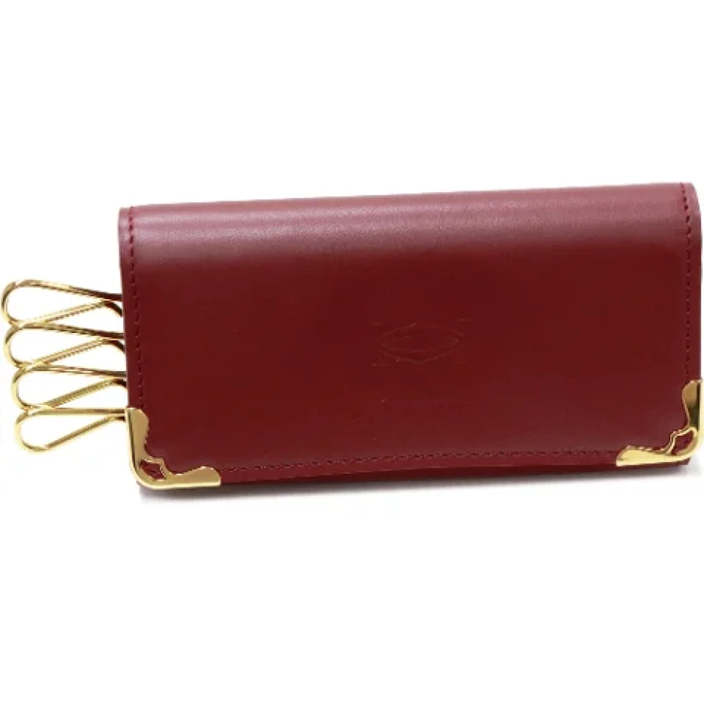 Cartier Vintage Pre-owned Leather key-holders Brown Dames
