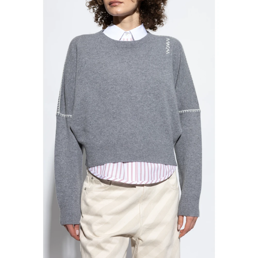 Marni Wollen trui Gray Dames
