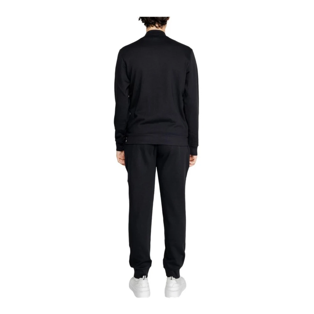 Emporio Armani Zwarte katoenen sweatsuit herfst wintercollectie Black Heren