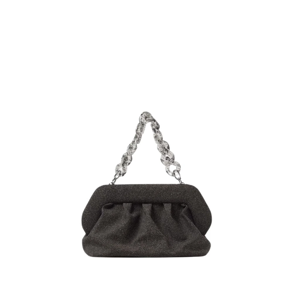 Sort Kork Clutch Taske Vegansk Stof