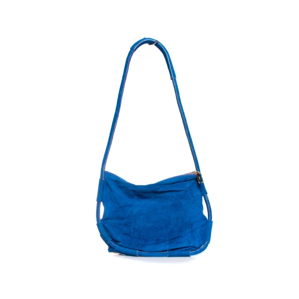Emilio Pucci Pre-owned Suede shoulder-bags Blue Dames