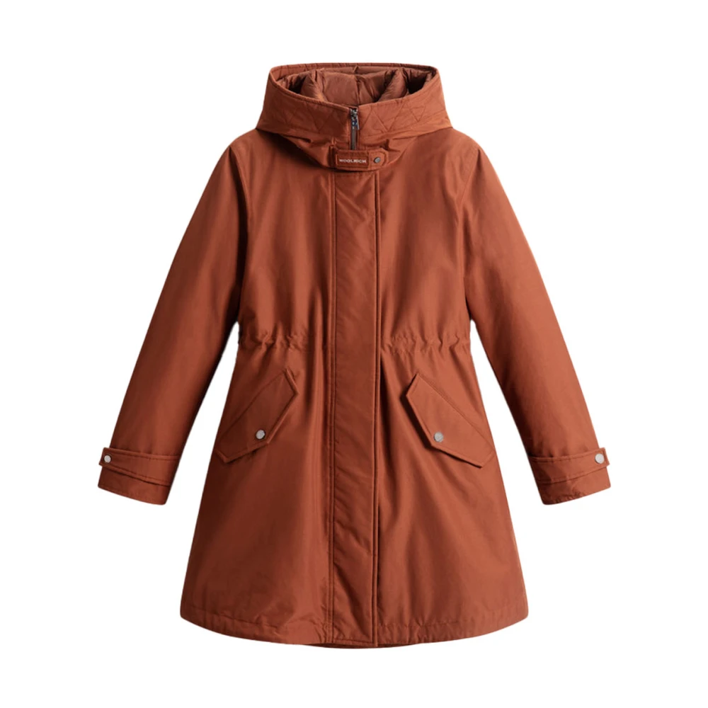 Woolrich 3-in-1 Parka Katoenen Jas Brown Dames