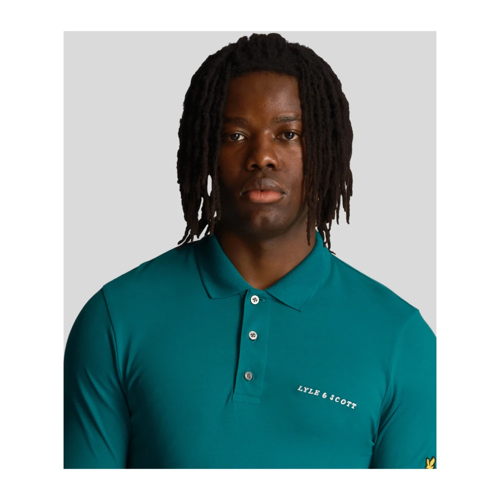 Lyle & Scott Geborduurd Poloshirt Green Heren