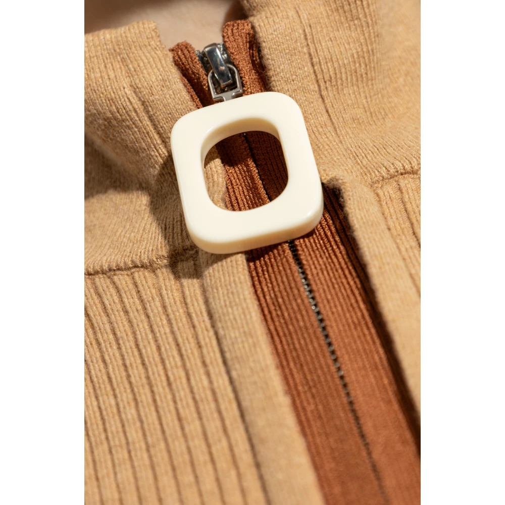 JW Anderson Geribbelde Vest Beige Dames