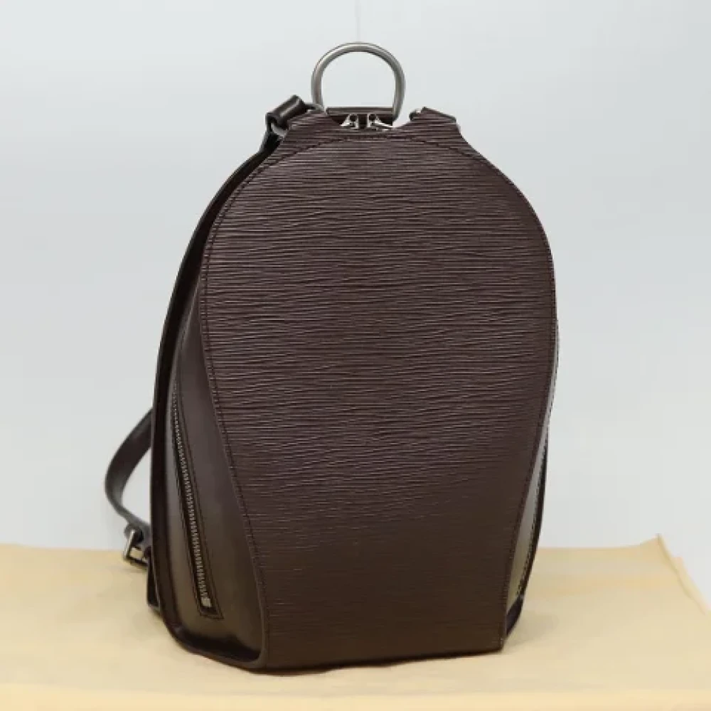 Louis Vuitton Vintage Pre-owned Leather backpacks Brown Dames