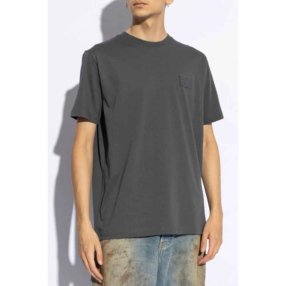 Iceberg T-shirt met logo Gray Heren