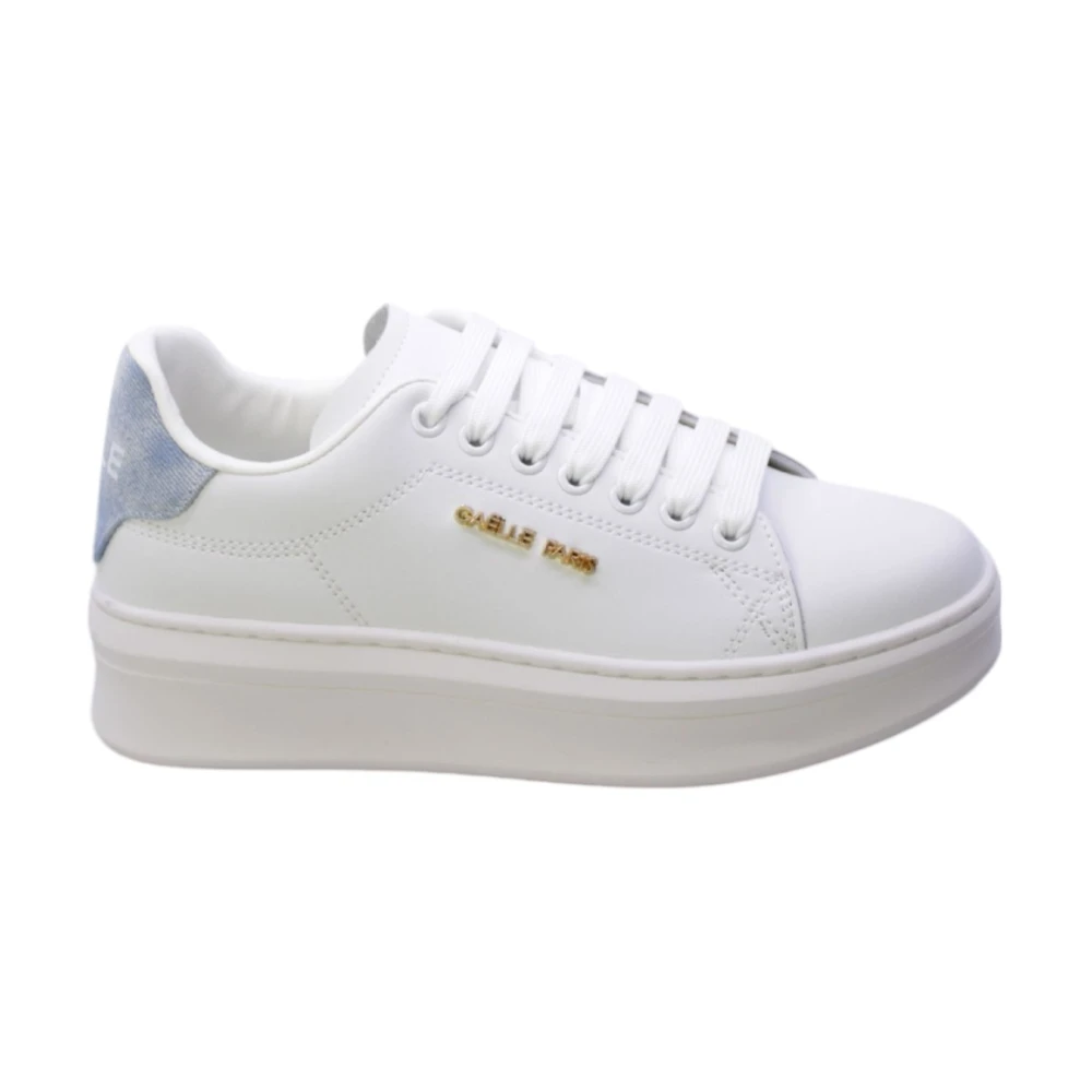 Gaëlle Paris Women's White Eco-Leather Sneakers