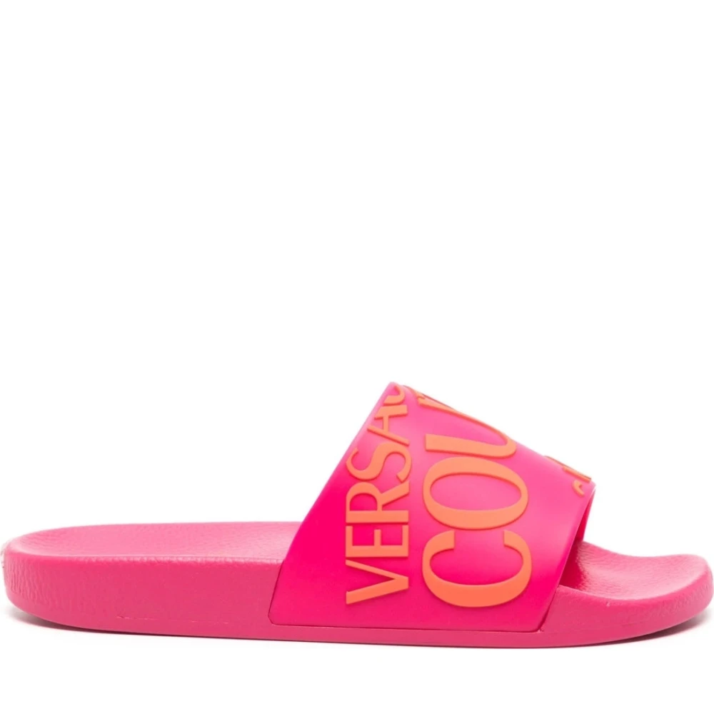 Versace Jeans Couture Women's Pink Sliders, 4 Uk, Shelly Slippers