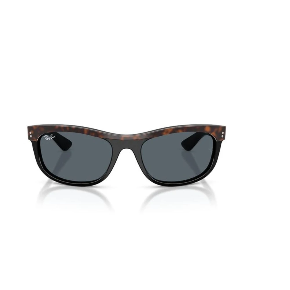 Ray-Ban Sunglasses Balorama Street Neat - Havana On Black Frame Blue Lenses 62-19, RB2489 - Image 4