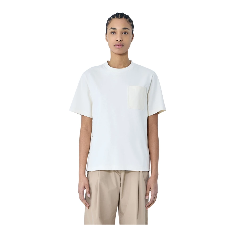 Moncler - Tops > T-Shirts - White - Moncler - Modalova