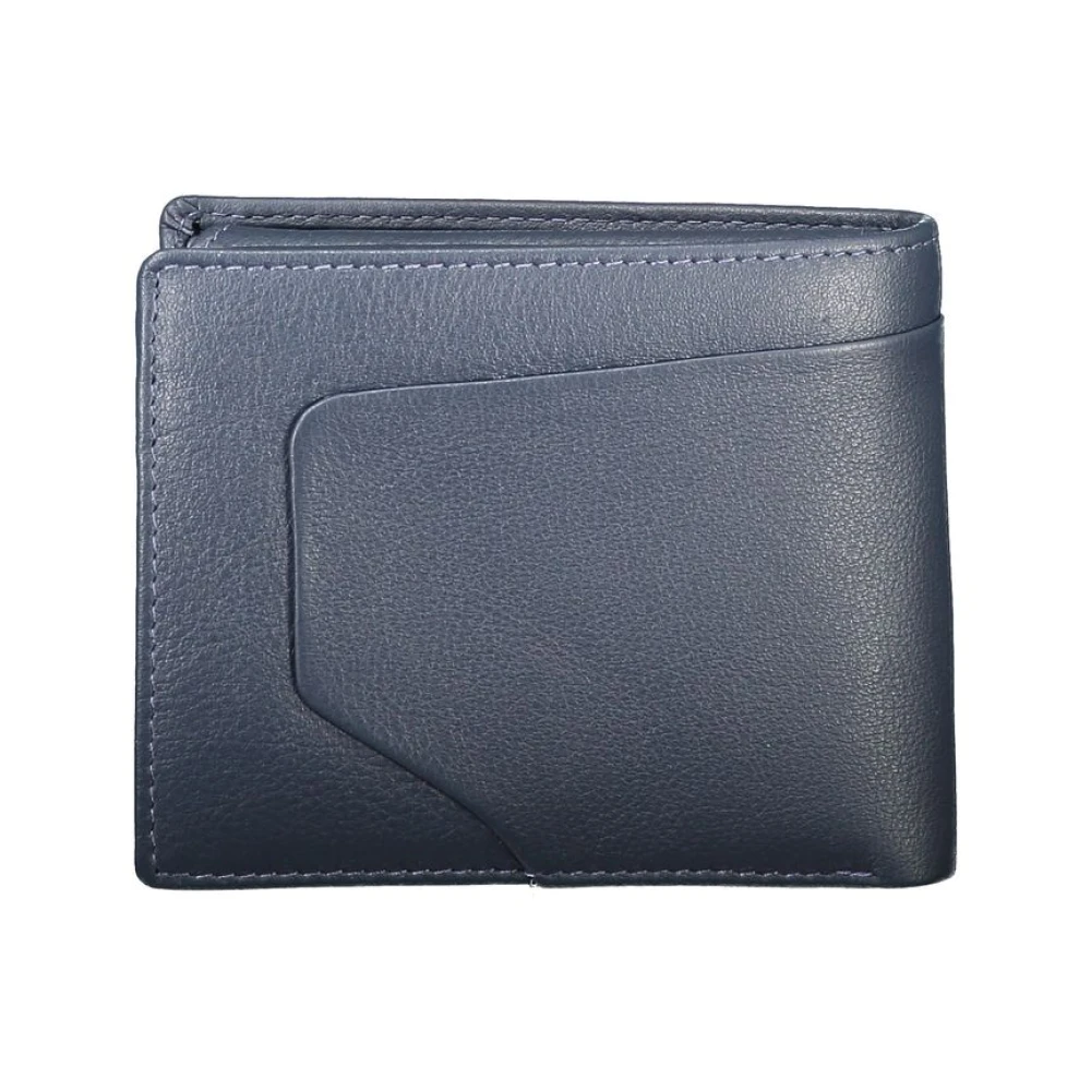 Piquadro Blauw Leren Portemonnee Blue Heren