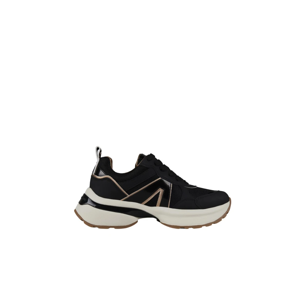 Alexander Smith Victoria Donna in leer en spiegeldetails Dames Schoenen Zwart